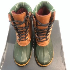 Tommy Hilfiger rain boots.